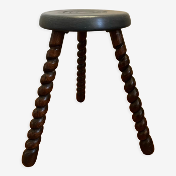 Tabouret tripode vintage