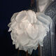 Lustre suspension en verre fleur vintage
