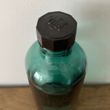 Petit flacon vintage bleu dark turquoise