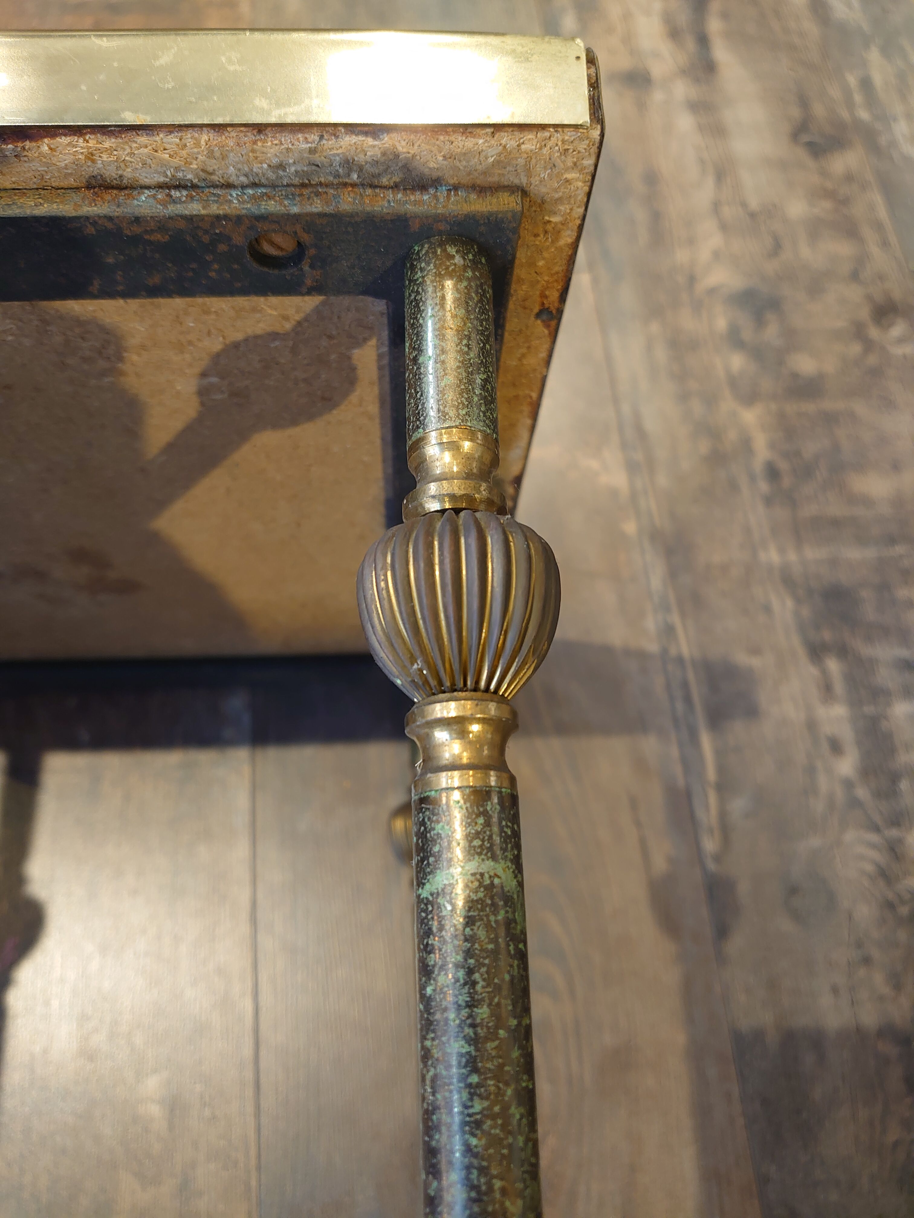70s table with tiled top