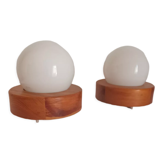 Pair of bedside lamps