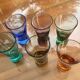 Set de 6 verres à alcool colorés
