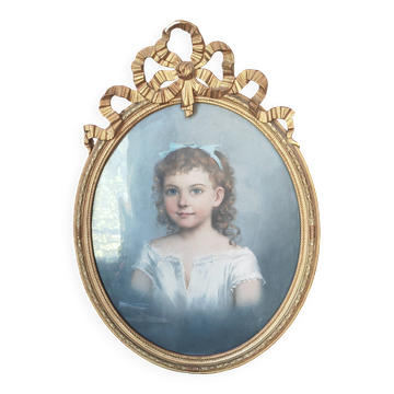 Framed 19th-century pastel