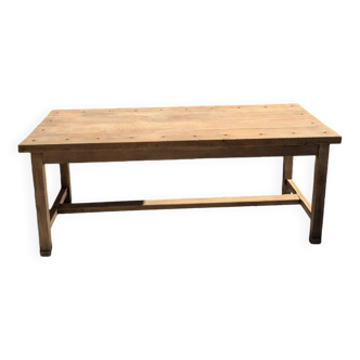 Solid wood farmhouse table