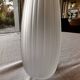 Salviati soliflore vase Aria Piccolo model in white ribbed glass