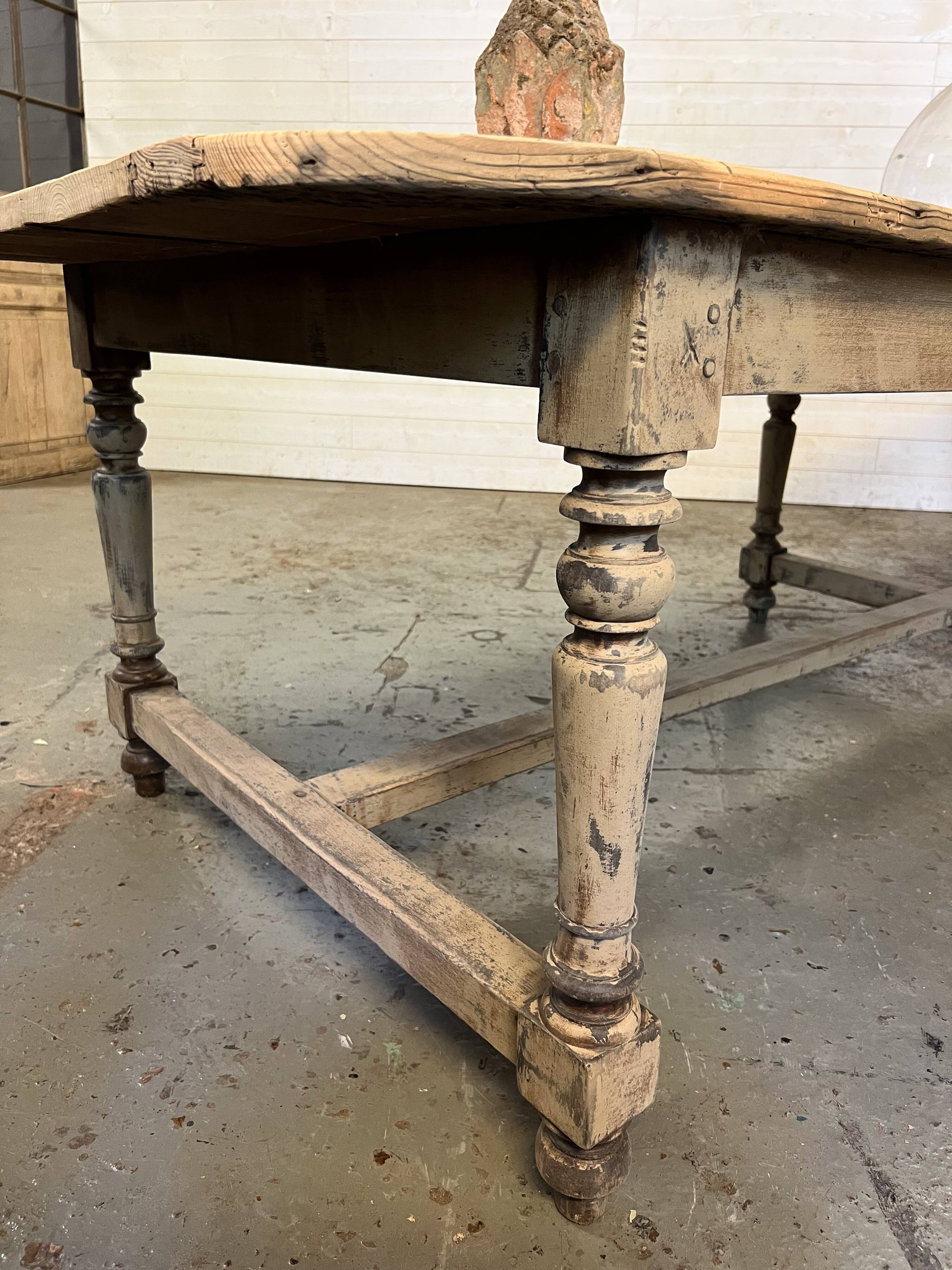 Table de ferme XXL patiné début XX e