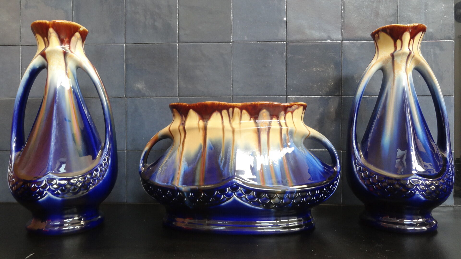 Thulin fireplace set