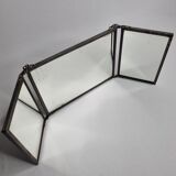 Vintage triptych mirror to hang or pose