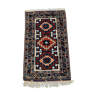 Tapis kazak turc vintage oriental 160x94 cm tribal petit tapis, rouge et bleu