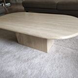 Travertine coffee table