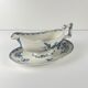 Saucière terre de fer "Carmen", Sarreguemines, bleu, 1875-1900