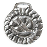 Religious pewter dove wall decor by Arlette Laurent Dray