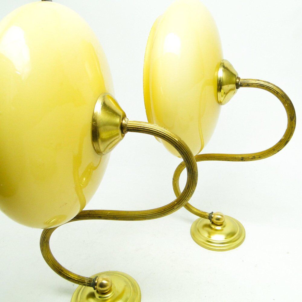Art Deco sconces, Poland, 1950s, set of 2