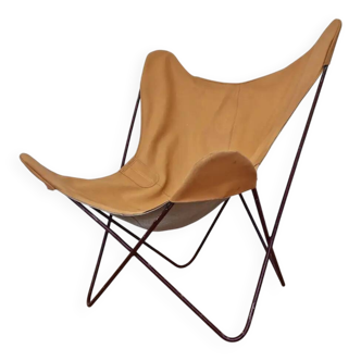 Vintage midcentury BKF Hardoy butterfly chair, 1970s