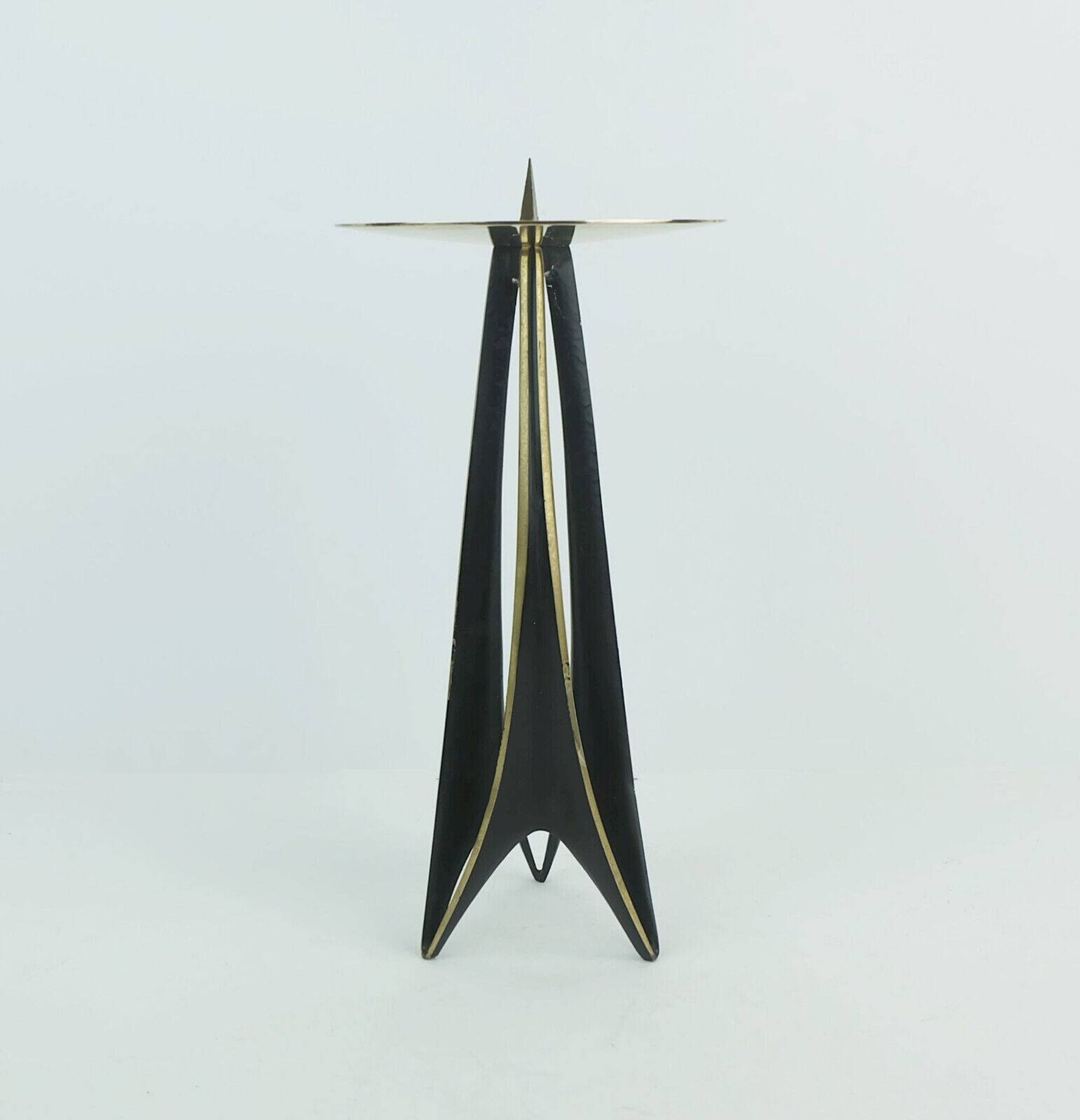 1950s mid century candle holder klaus ullrich faber & schumacher
