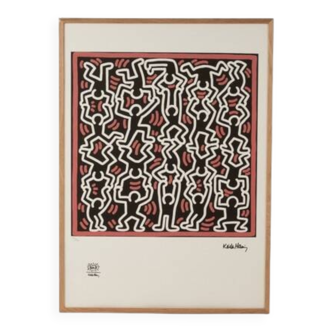 Keith Haring, numbered colour silkscreen, 1990s