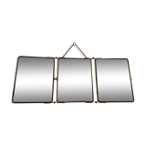 Barber vintage 28x69cm triptych mirror