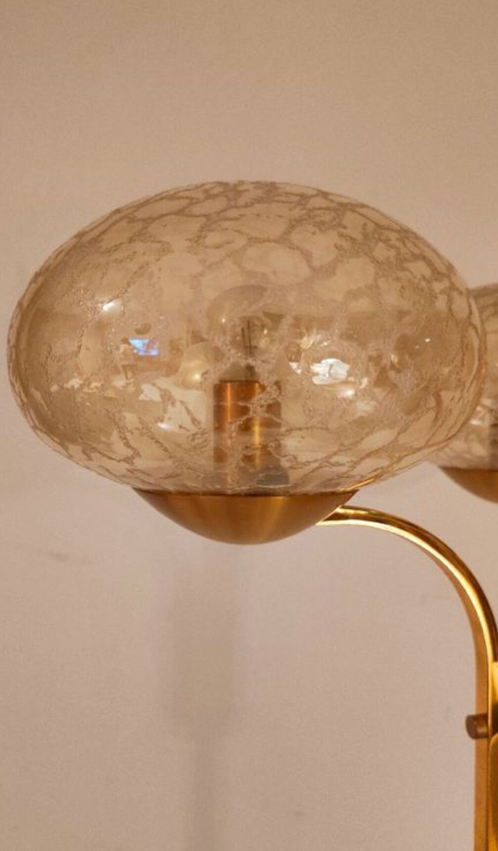 Vintage brass floor lamp 1970 italy