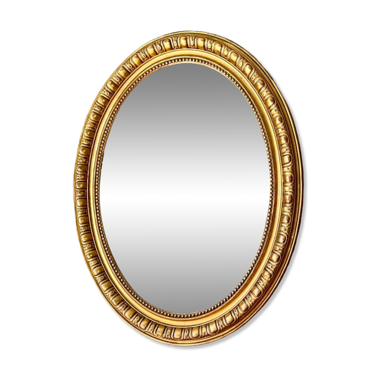 Old oval mirror late nineteenth