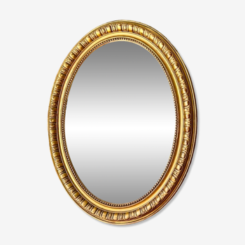 Old oval mirror late nineteenth