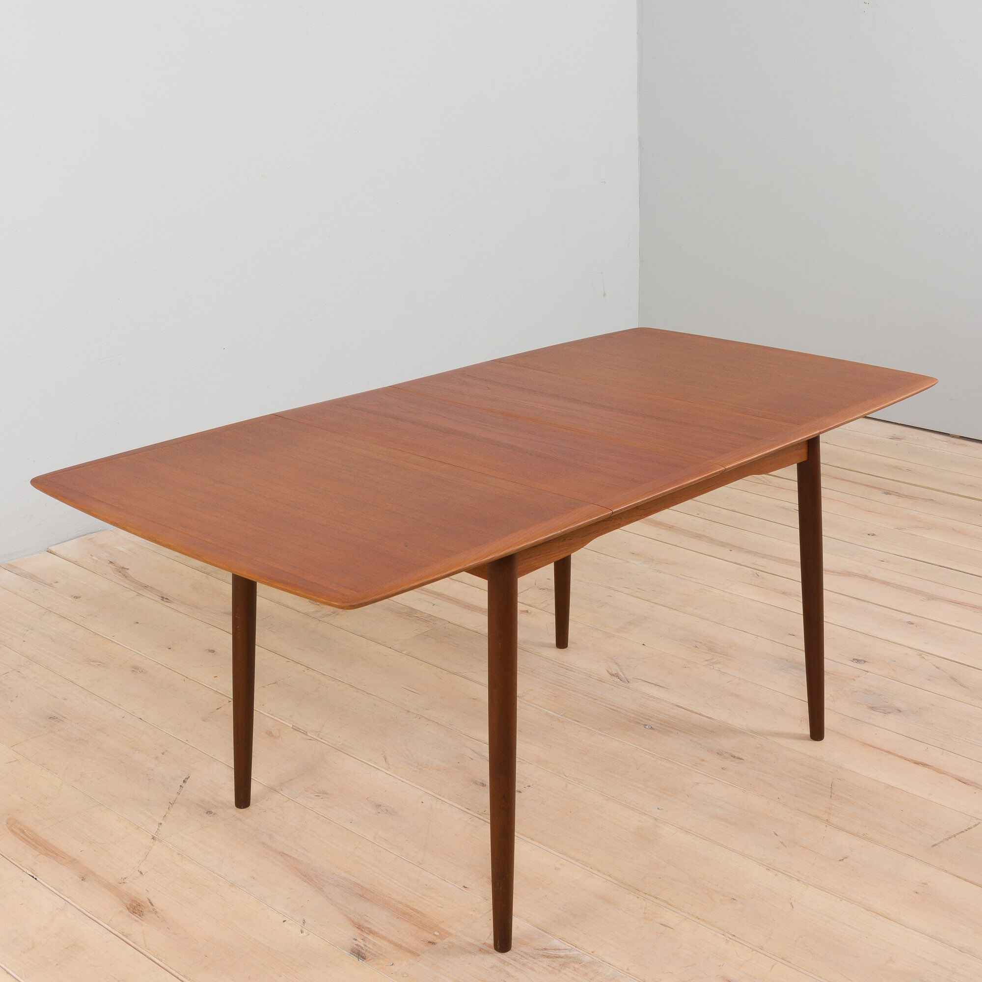 Danish rectangular teak extension table, 1970s