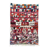 Grand tapis berbere multicolore marocain salon