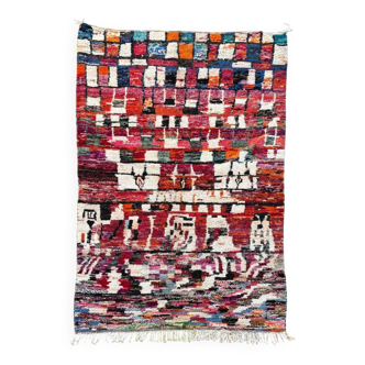 Multicoloured Moroccan Berber rug for the living room.