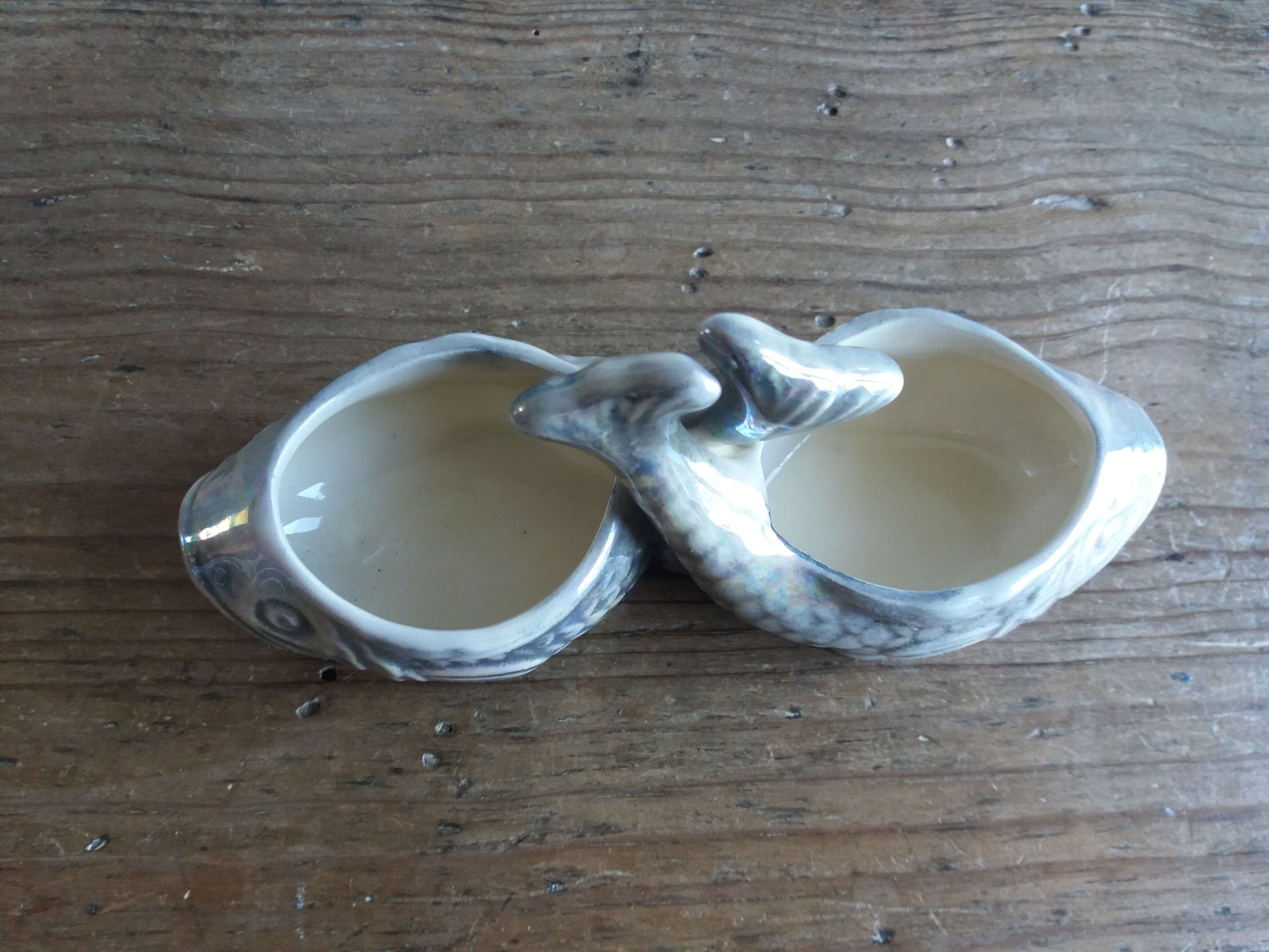 Mustard pepper salt shaker fish shape