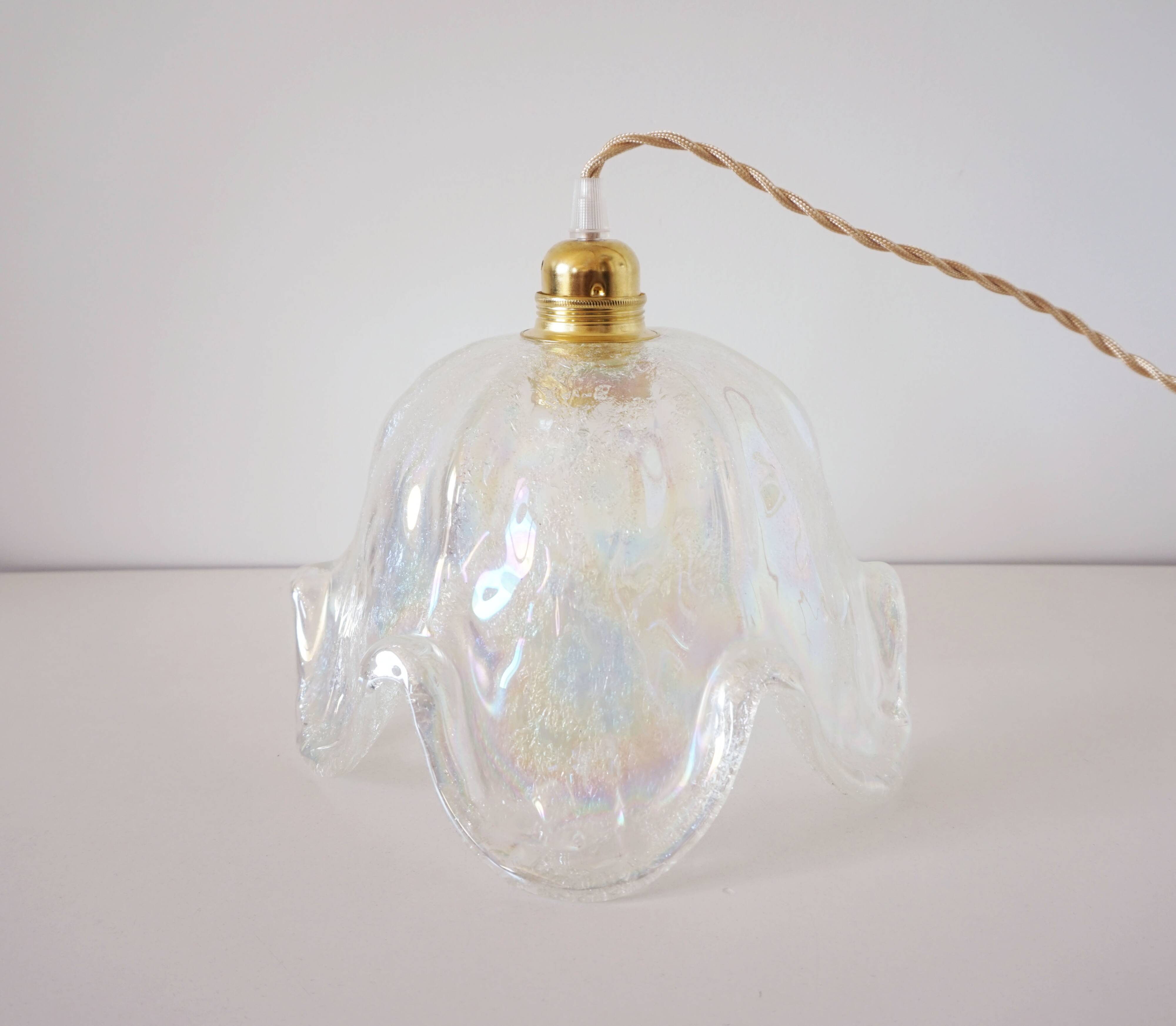 Murano glass flower globe stroller