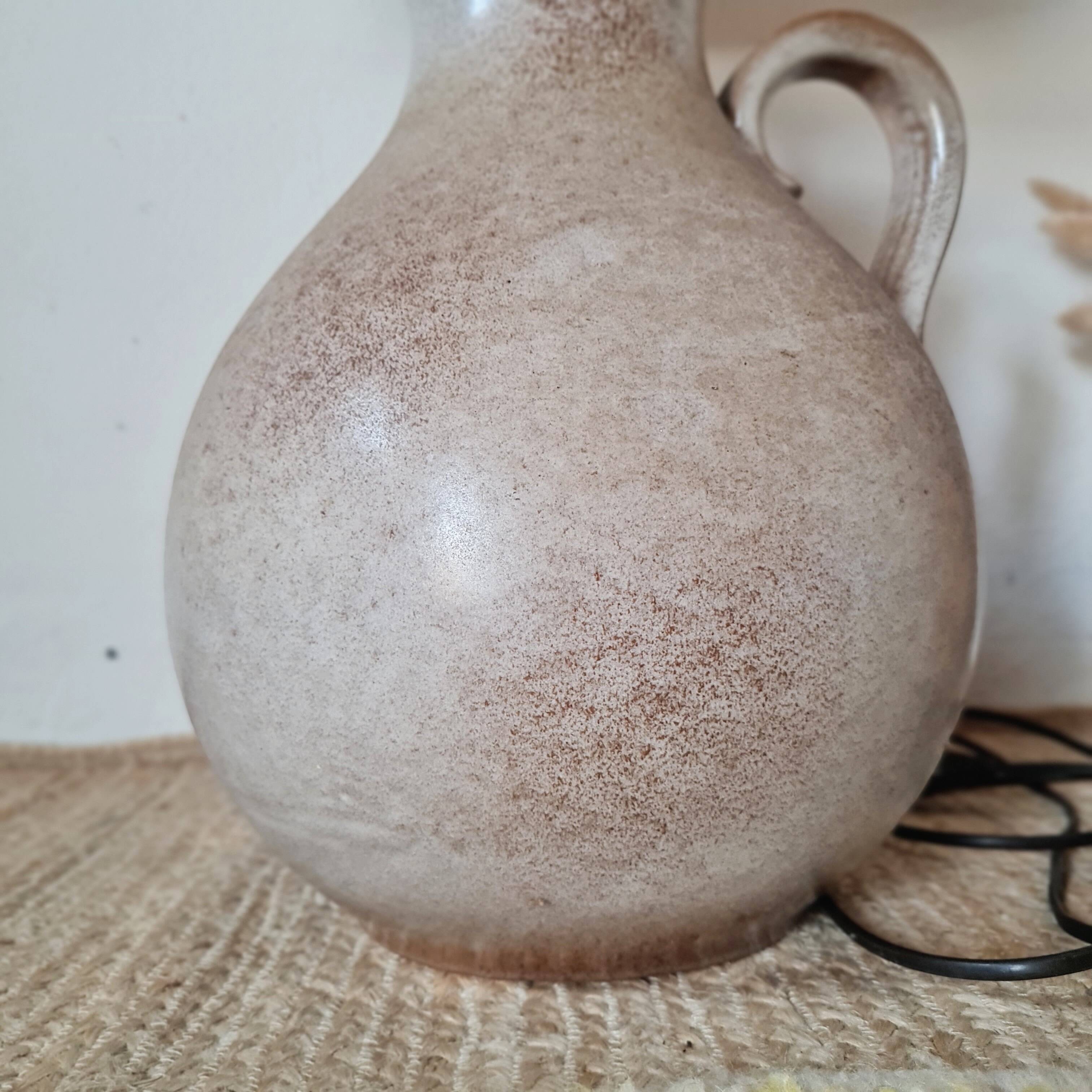 Grande lampe vintage en céramique Scheurich Germany