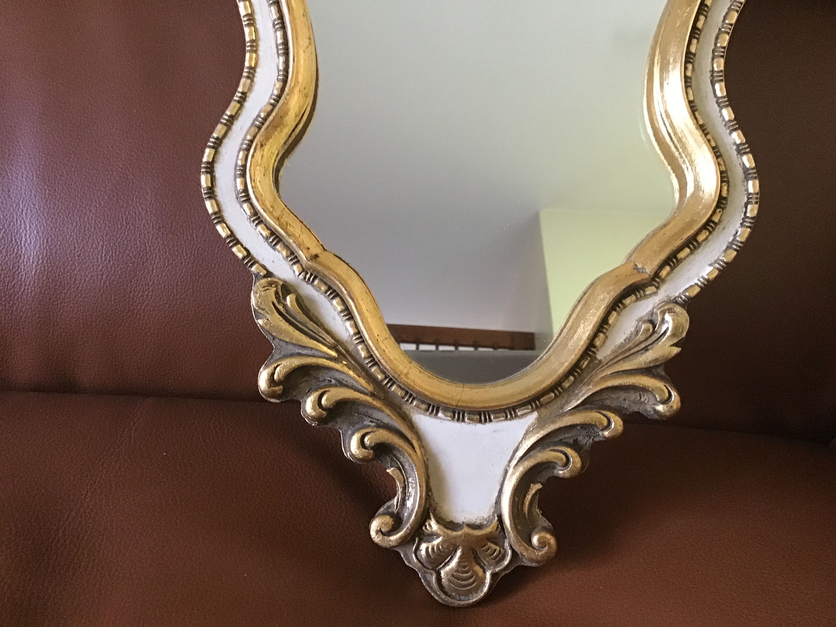 Miroir doré Deknudt 45x25cm