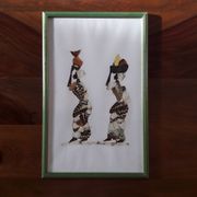 Tableau ailes papillon motif femmes africaines