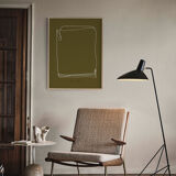 Framed abstract giclee art print 50x70cm
