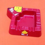 1980s winfield australian ashtray red and yellow plastic