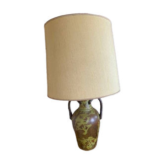 Lampe en céramique craquelée