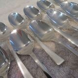 12 Christofle Concorde silver-plated mocha spoons, 10.1 cm