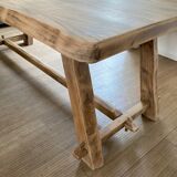 Solid elm farm table