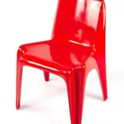 Bofinger BA1171 Chair Pair by Helmut Bätzner stackable in fibre of