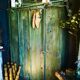 Vestiaire en bois vert