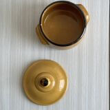 Sucrier en grès céramique jaune