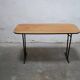 Table pliante vintage en bois et métal