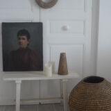 White patinated bench