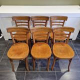 6 Baumann bistro chairs, 1960s
