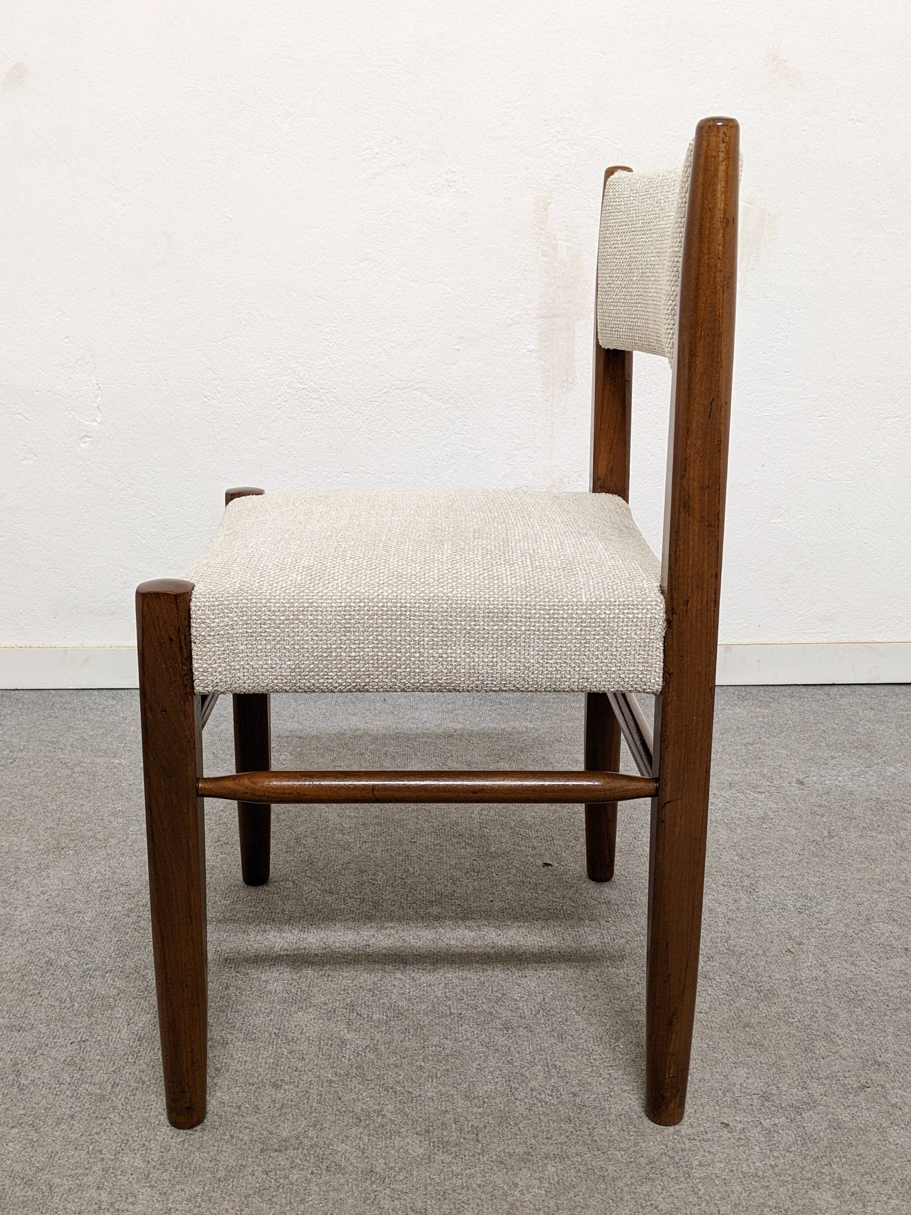 Set of 4 Scandinavian teak chairs, Denmark circa 1960.