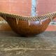 Old Brown Speckled Terracotta Pocket Video + Vintage Rattan Border