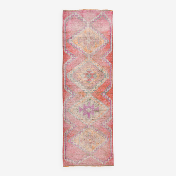 Pink runner rug, 95x307cm