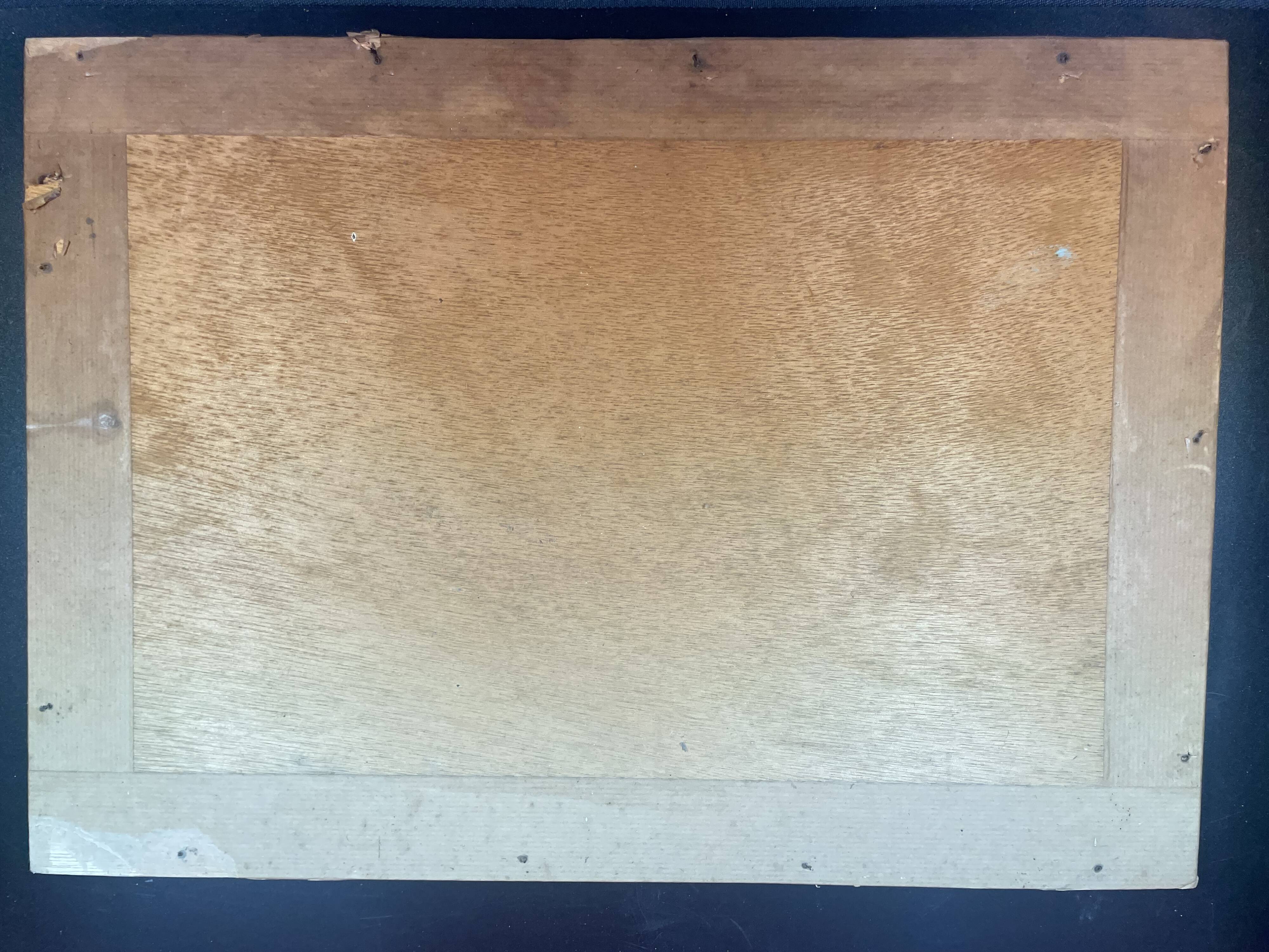 Oil on panel, house in Brière