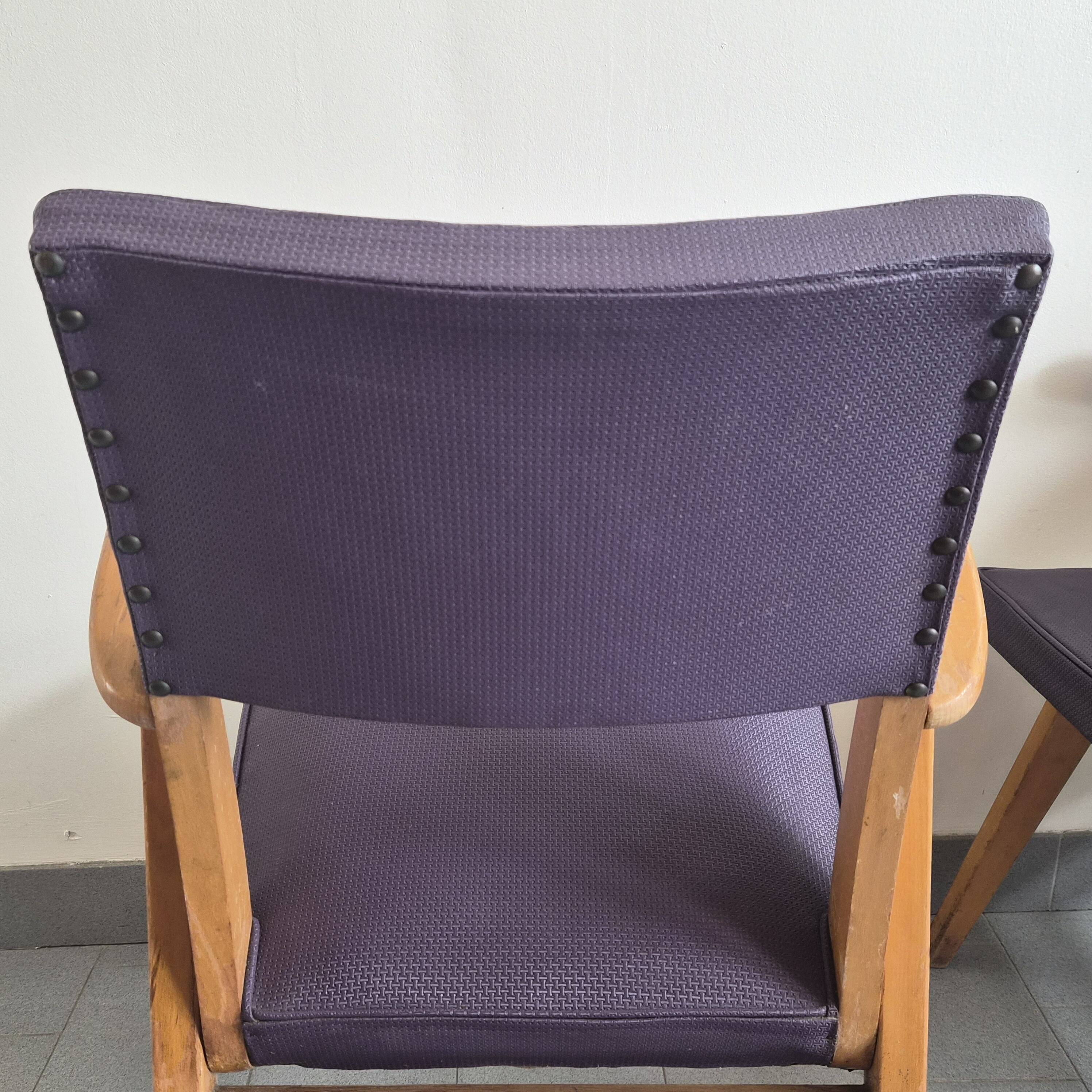 Paire de fauteuils bridge vintage 1950