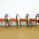 4 chaises scandinave 1960