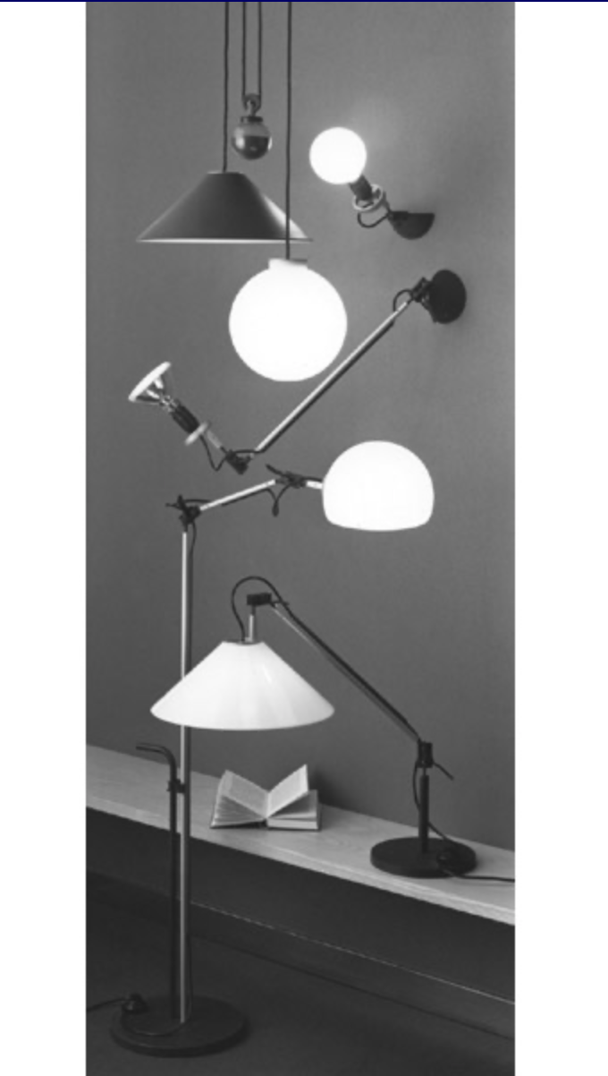 Floor lamp "Aggregato terra" by Enzo Mari for Artemide, Italy 70s